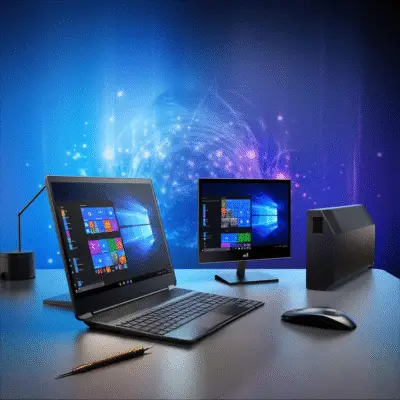 Technician installing Microsoft Windows on a laptop,Professional Windows operating system setup service,PC upgrade with latest Microsoft Windows installation,Expert installing Windows OS for desktop computer,Microsoft Windows installation and configuration service